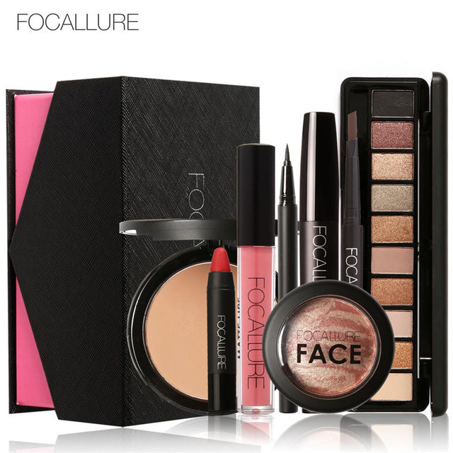 FOCALLURE 8Pcs Daily Use Cosmetics Kit Makeup Gift